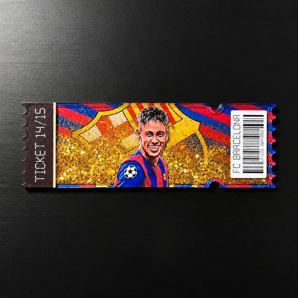 Club player ticket stub fridge magnets