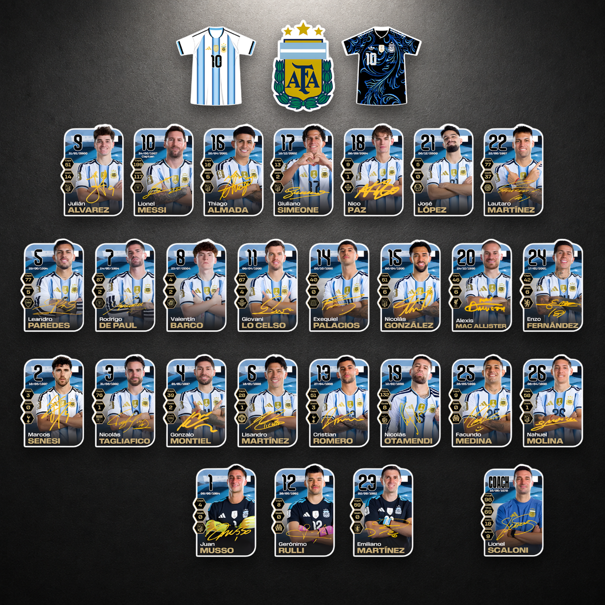 Argentina 2026 WC Edition - FS 30pc lineup
